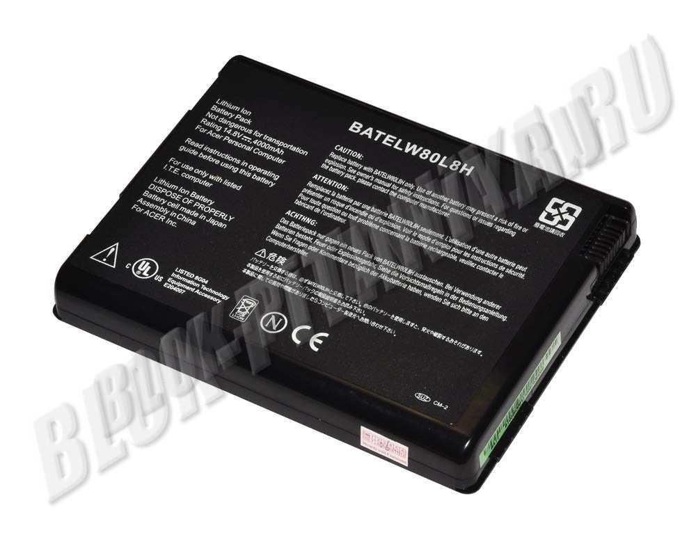 Аккумулятор BATELW80L8 для ноутбука Acer Aspire 1670, Travelmate 2200, 2700
